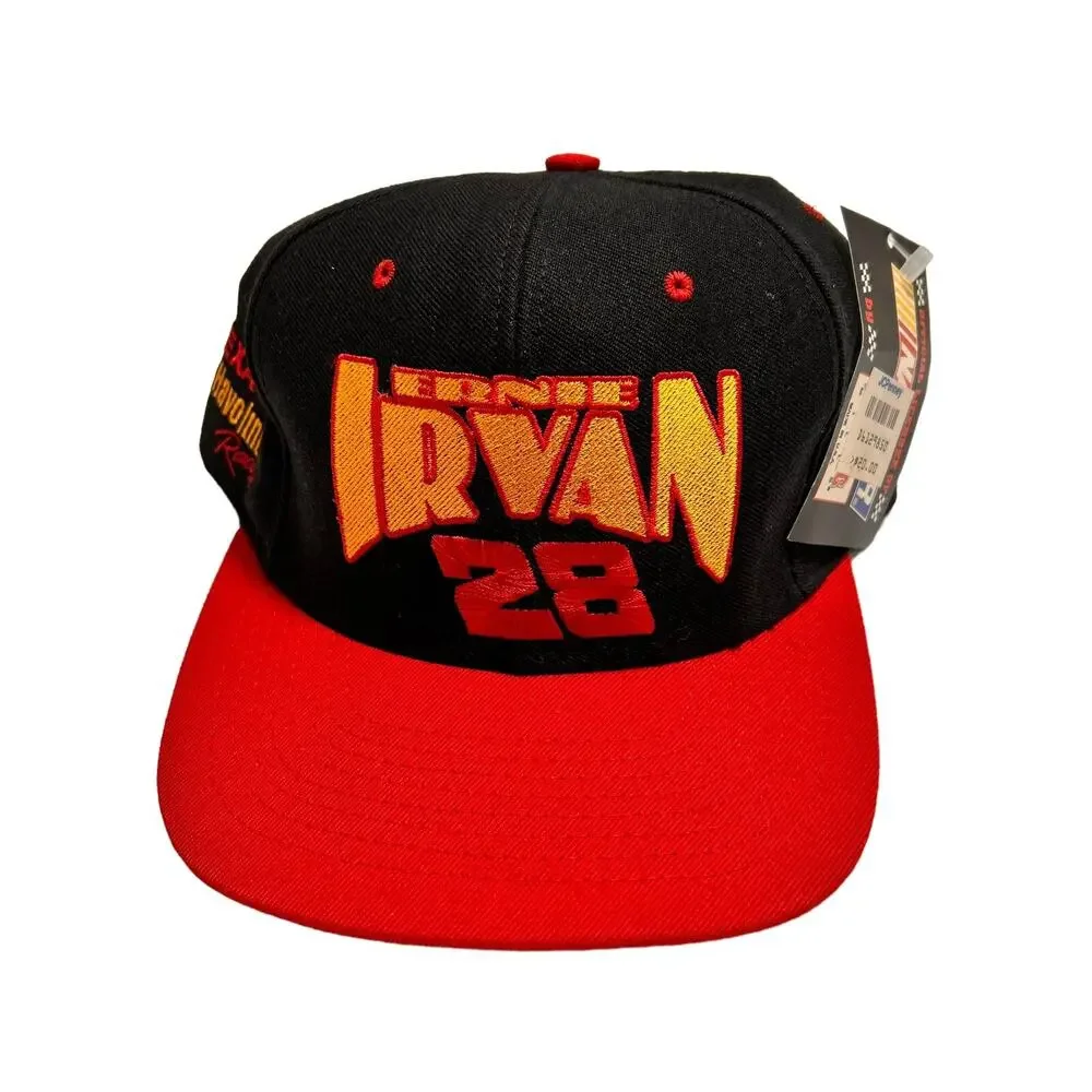 Vtg Ernie Irvan #28 Havoline Nascar Hat NUTMEG Snapback Stitched Logo 90's NWT